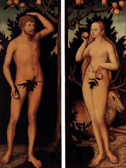 Lucas Cranach the Younger Adam and Eve Germany oil painting art